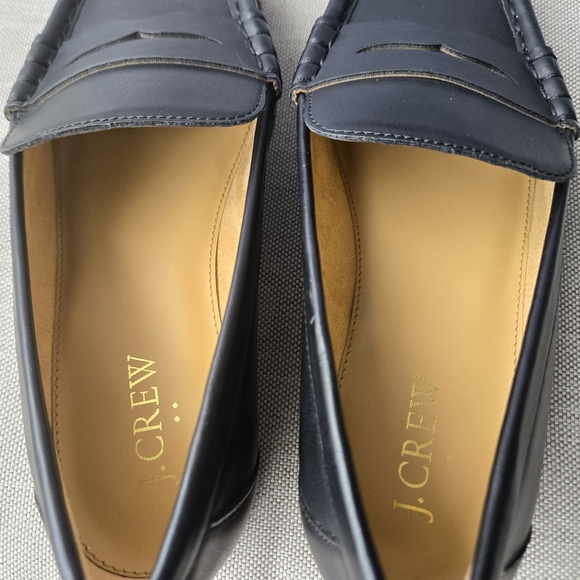 [NEW] J. Crew Classic Black Leather Loafers Size 6 - Picture 8 of 15